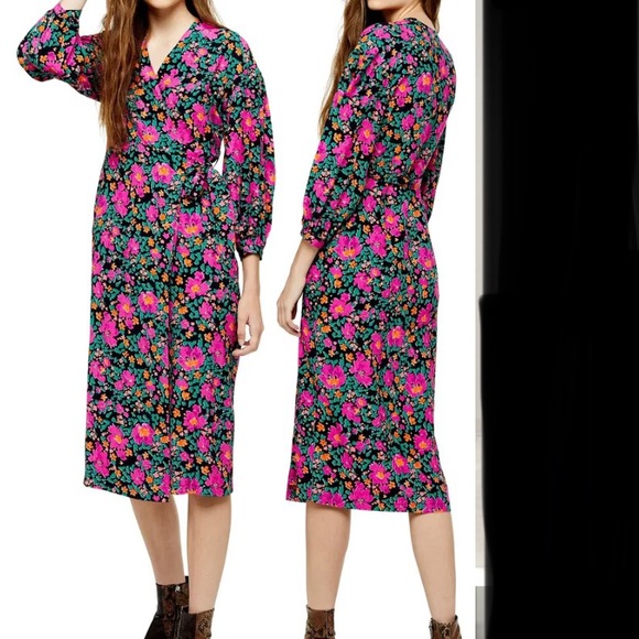 TOPSHOP Wrap Dress - Picture 2 of 8